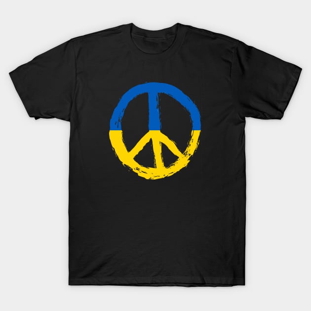 Ukraine. No War. Peace T-Shirt by Lamink